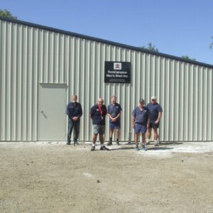 Rockhampton Men's Shed - Completion of one of their sheds